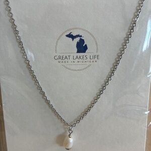 Genuine freshwater pearl.